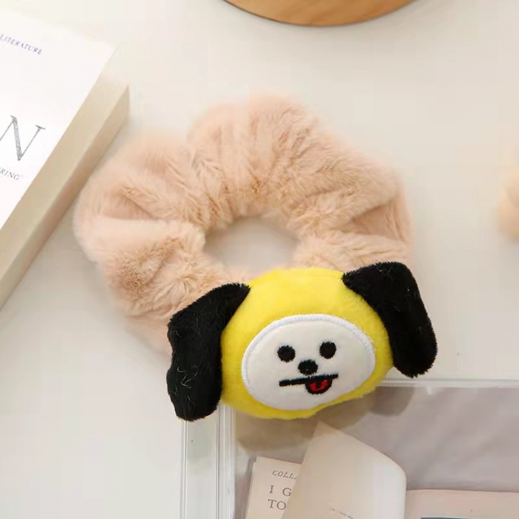 BTS Star peripheral cartoon doll plush hair ring headwear