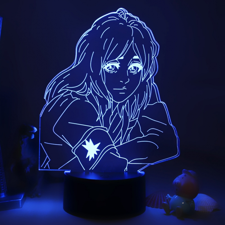 Shingeki no Kyojin 3D night light USB touch switch colorful acrylic table lamp BLACK BASE 