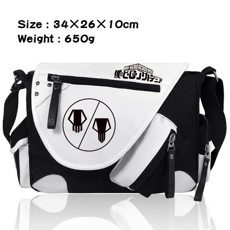 My Hero Academia PU Colorblock Leather Shoulder Crossbody Bag 34x26x10cm