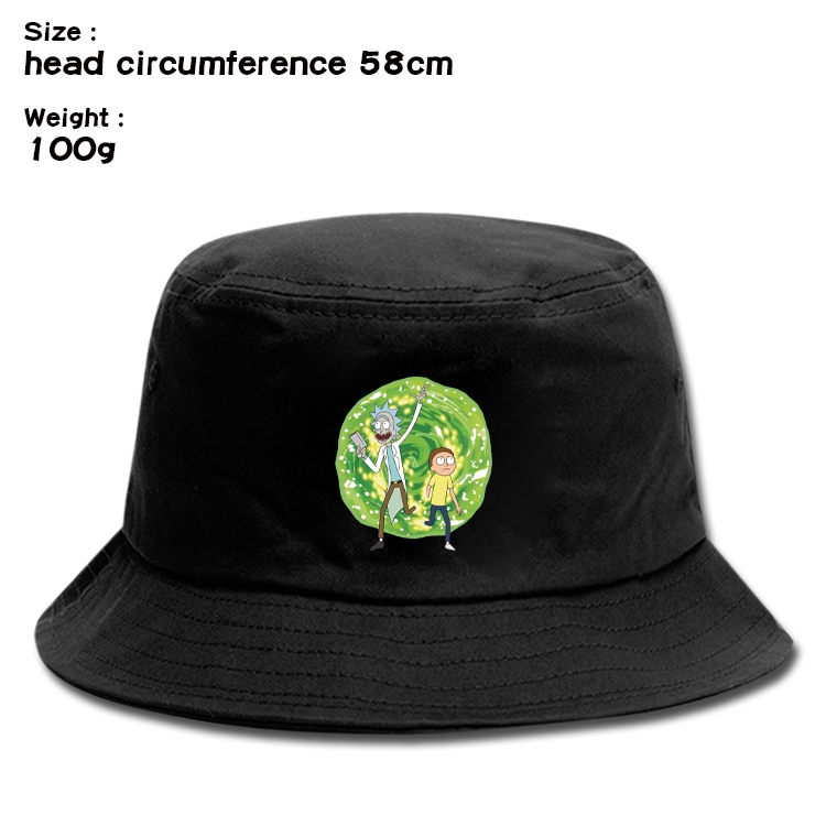 Rick and Morty Anime canvas fisherman hat sun hat 58cm