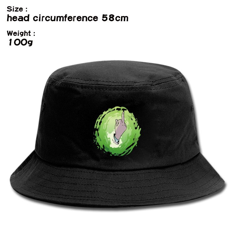 Rick and Morty Anime canvas fisherman hat sun hat 58cm