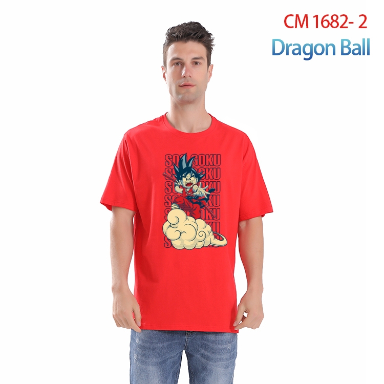 DRAGON BALL Printed short-sleeved cotton T-shirt from S to 4XL  CM-1682-2
