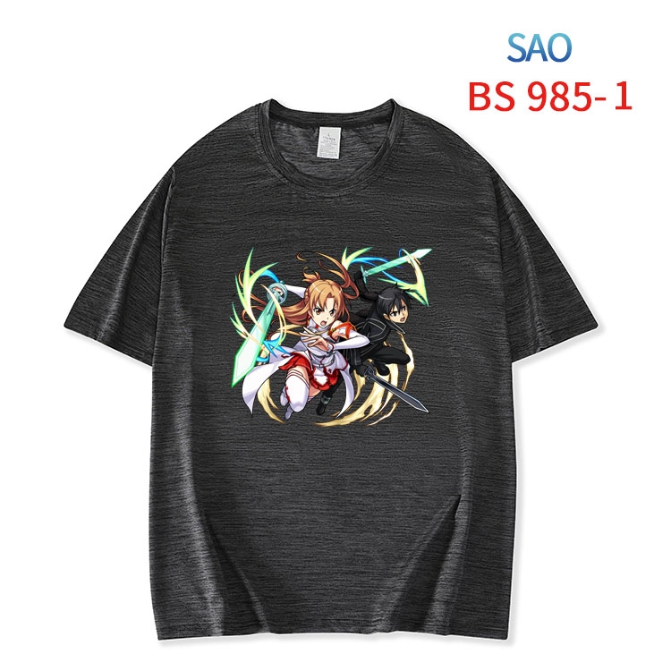 Sword Art Online New ice silk cotton loose and comfortable T-shirt from XS to 5XL  BS-985-1