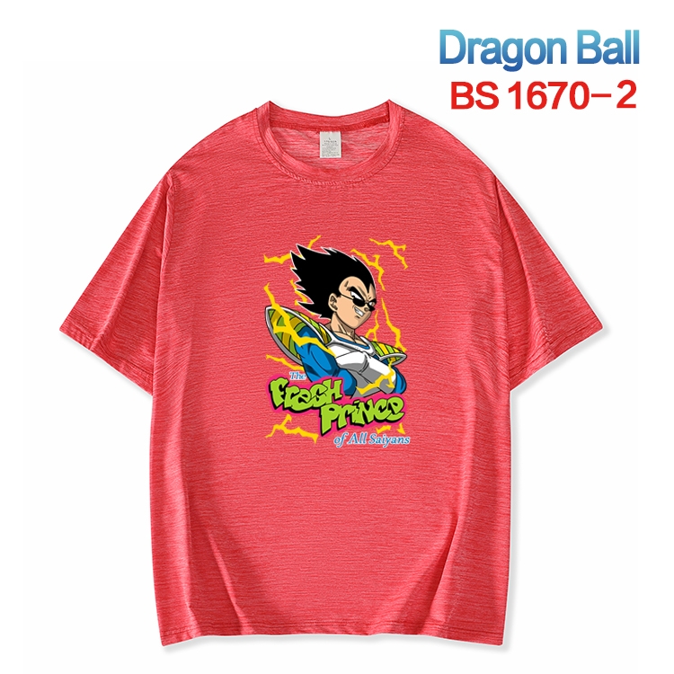 DRAGON BALL New ice silk cotton loose and comfortable T-shirt from XS to 5XL BS-1670-2