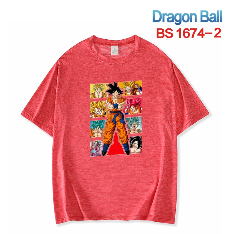 DRAGON BALL New ice silk cotton loose and comfortable T-shirt from XS to 5XL BS-1674-2