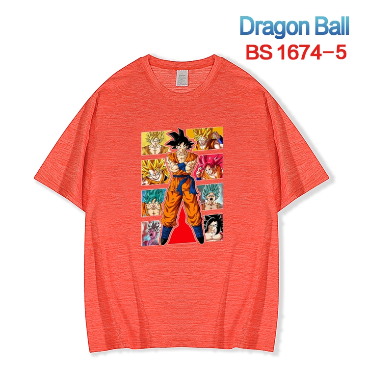 DRAGON BALL New ice silk cotton loose and comfortable T-shirt from XS to 5XL BS-1674-5