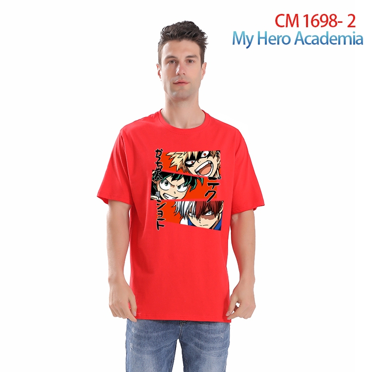 My Hero Academia Printed short-sleeved cotton T-shirt from S to 4XL  CM-1698-2