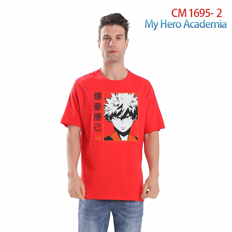 My Hero Academia Printed short-sleeved cotton T-shirt from S to 4XL CM-1695-2