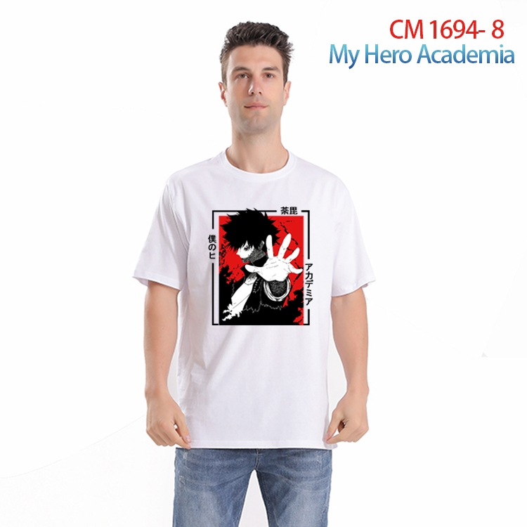 My Hero Academia Printed short-sleeved cotton T-shirt from S to 4XL  CM-1694-8