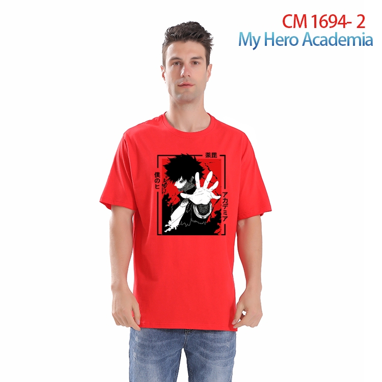 My Hero Academia Printed short-sleeved cotton T-shirt from S to 4XL  CM-1694-2