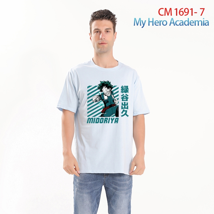 My Hero Academia Printed short-sleeved cotton T-shirt from S to 4XL  CM-1691-7
