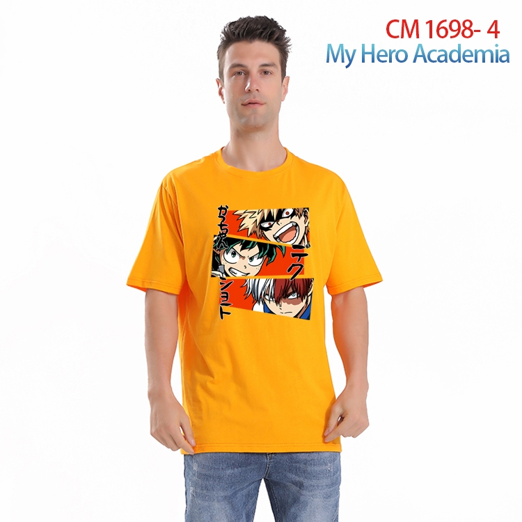 My Hero Academia Printed short-sleeved cotton T-shirt from S to 4XL CM-1698-4