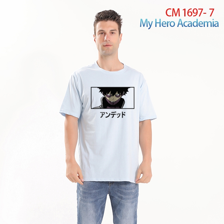 My Hero Academia Printed short-sleeved cotton T-shirt from S to 4XL CM-1697-7