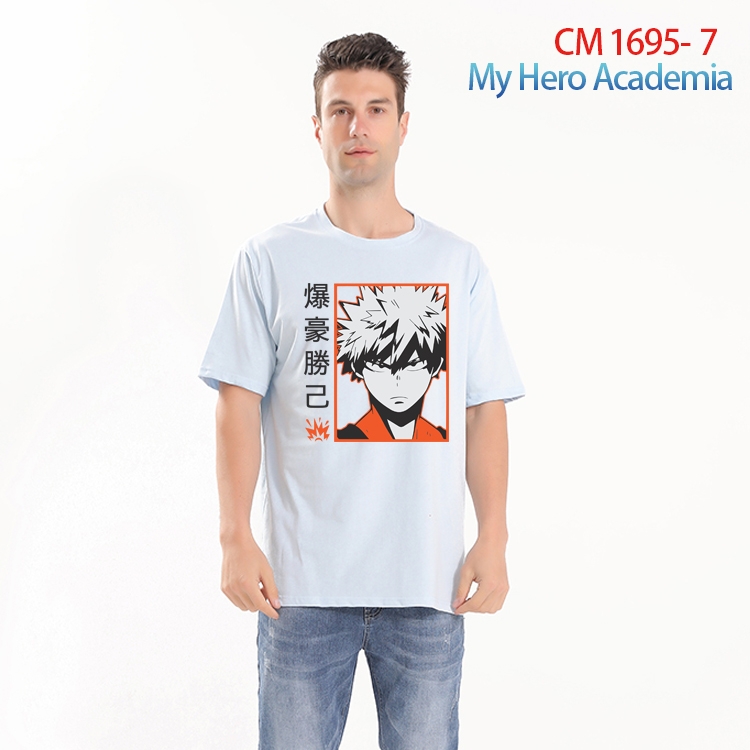 My Hero Academia Printed short-sleeved cotton T-shirt from S to 4XL CM-1695-7