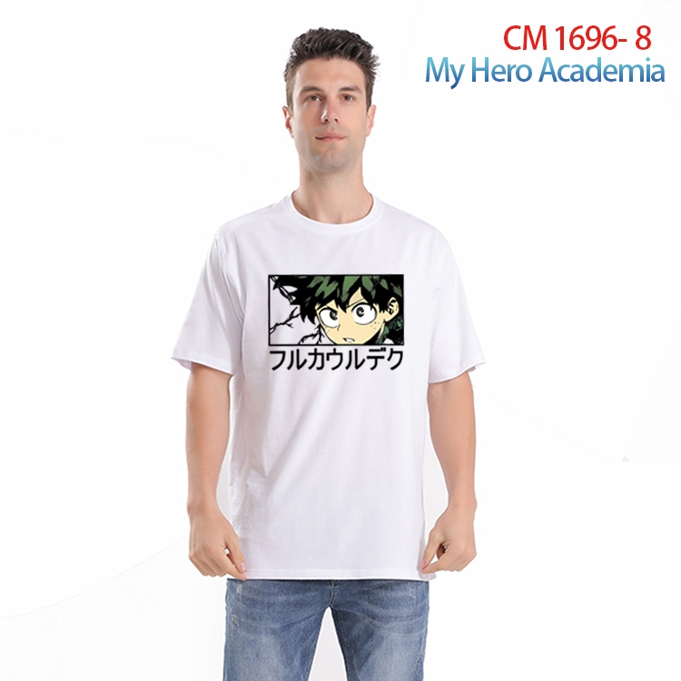 My Hero Academia Printed short-sleeved cotton T-shirt from S to 4XL CM-1696-8