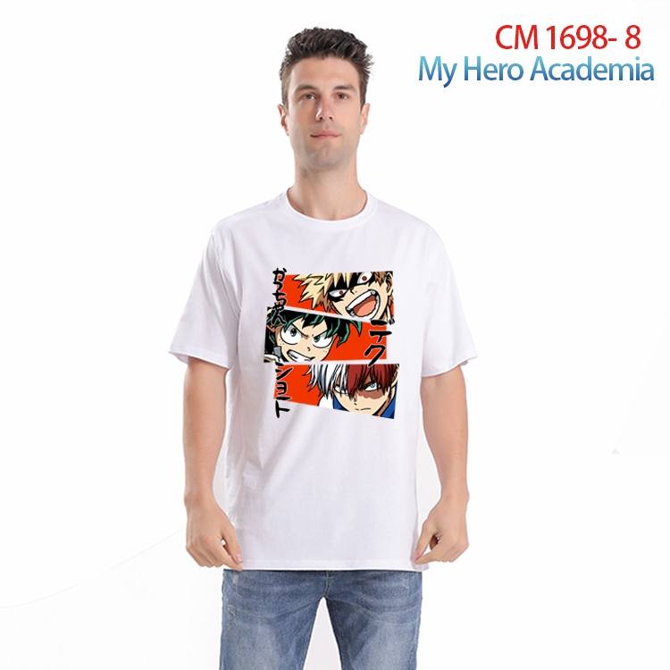 My Hero Academia Printed short-sleeved cotton T-shirt from S to 4XL  CM-1698-8