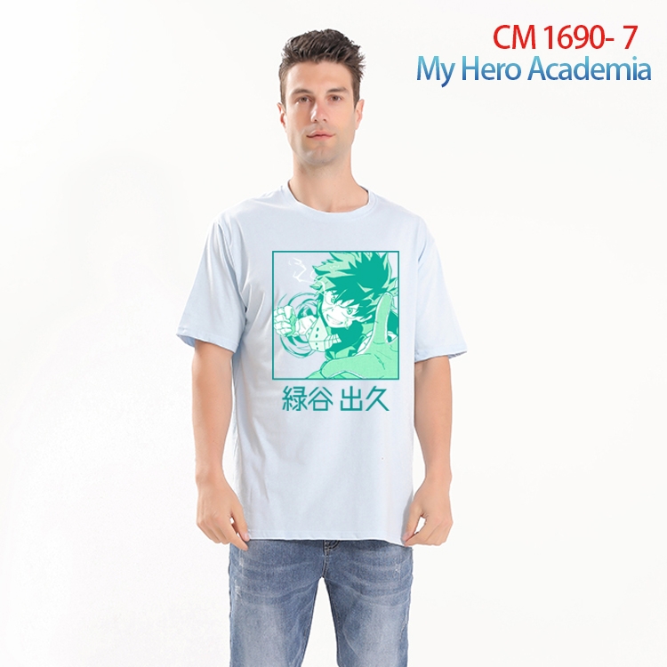 My Hero Academia Printed short-sleeved cotton T-shirt from S to 4XL  CM-1690-7