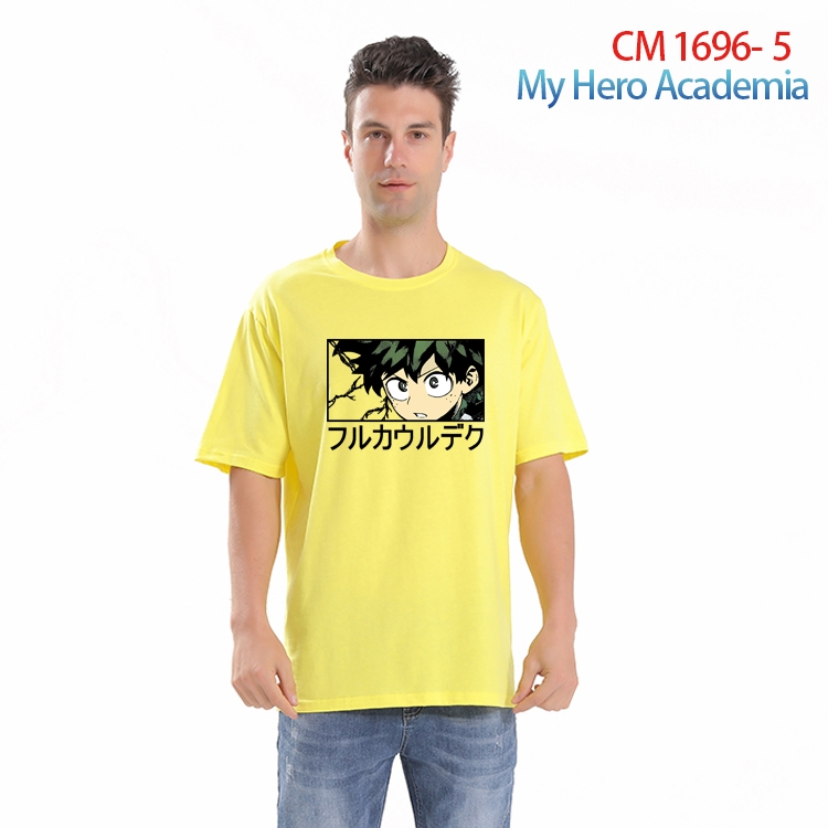 My Hero Academia Printed short-sleeved cotton T-shirt from S to 4XL CM-1696-5