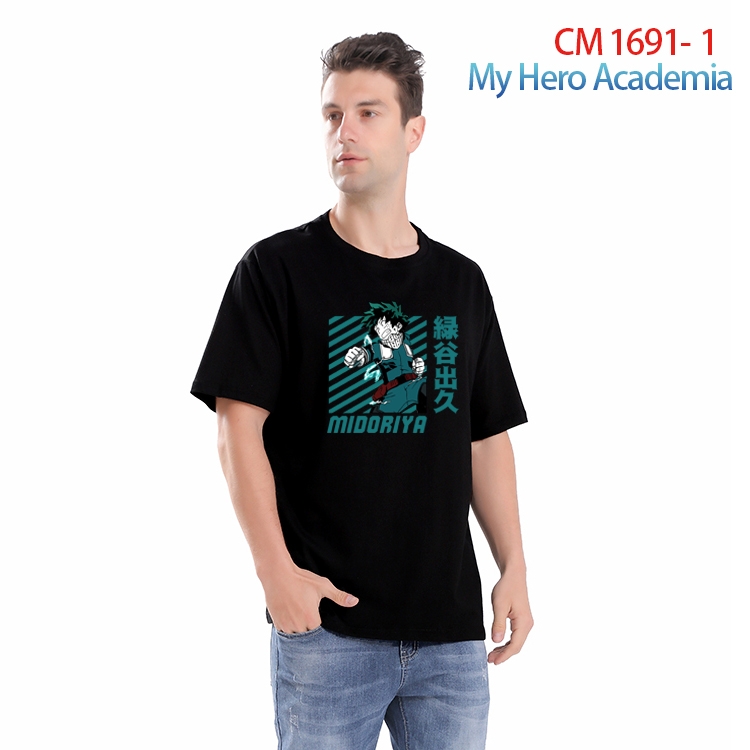 My Hero Academia Printed short-sleeved cotton T-shirt from S to 4XL  CM-1691-1