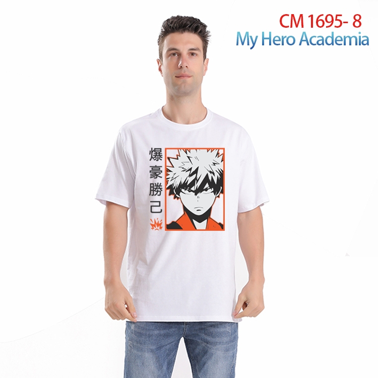 My Hero Academia Printed short-sleeved cotton T-shirt from S to 4XL CM-1695-8