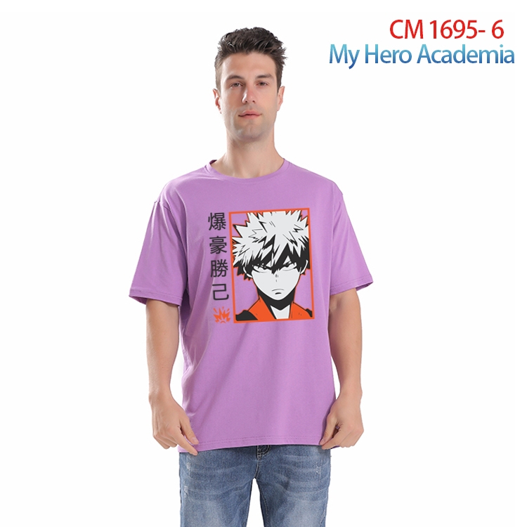 My Hero Academia Printed short-sleeved cotton T-shirt from S to 4XL CM-1695-6