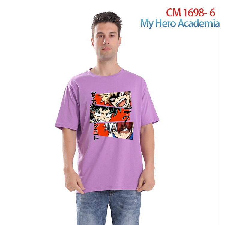 My Hero Academia Printed short-sleeved cotton T-shirt from S to 4XL CM-1698-6