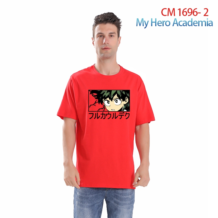 My Hero Academia Printed short-sleeved cotton T-shirt from S to 4XL CM-1696-2