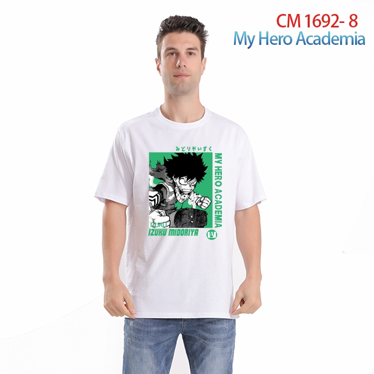 My Hero Academia Printed short-sleeved cotton T-shirt from S to 4XL CM-1692-8