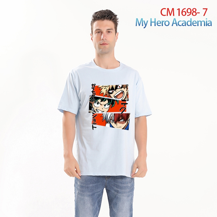 My Hero Academia Printed short-sleeved cotton T-shirt from S to 4XL  CM-1698-7