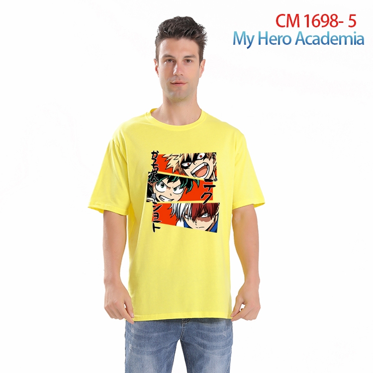 My Hero Academia Printed short-sleeved cotton T-shirt from S to 4XL CM-1698-5