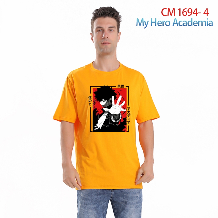 My Hero Academia Printed short-sleeved cotton T-shirt from S to 4XL CM-1694-4