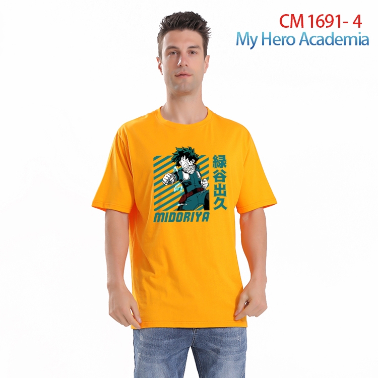 My Hero Academia Printed short-sleeved cotton T-shirt from S to 4XL CM-1691-4