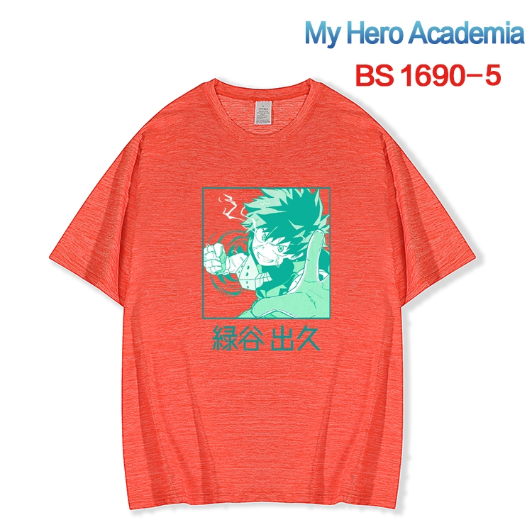 My Hero Academia New ice silk cotton loose and comfortable T-shirt from XS to 5XL BS-1690-5