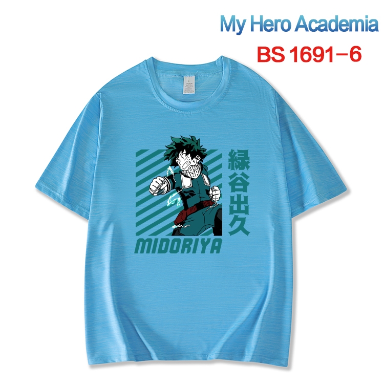 My Hero Academia New ice silk cotton loose and comfortable T-shirt from XS to 5XL  BS-1691-6
