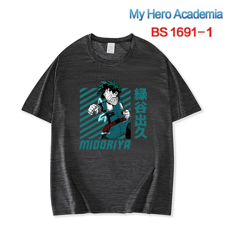 My Hero Academia New ice silk cotton loose and comfortable T-shirt from XS to 5XL BS-1691-1