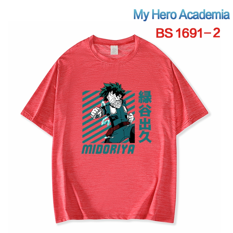 My Hero Academia New ice silk cotton loose and comfortable T-shirt from XS to 5XL BS-1691-2