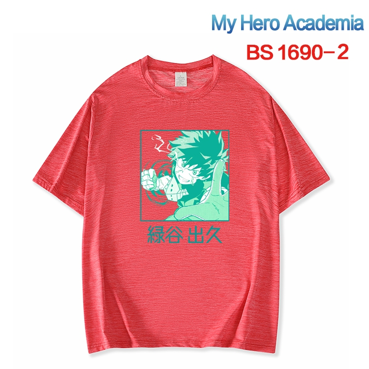 My Hero Academia New ice silk cotton loose and comfortable T-shirt from XS to 5XL BS-1690-2