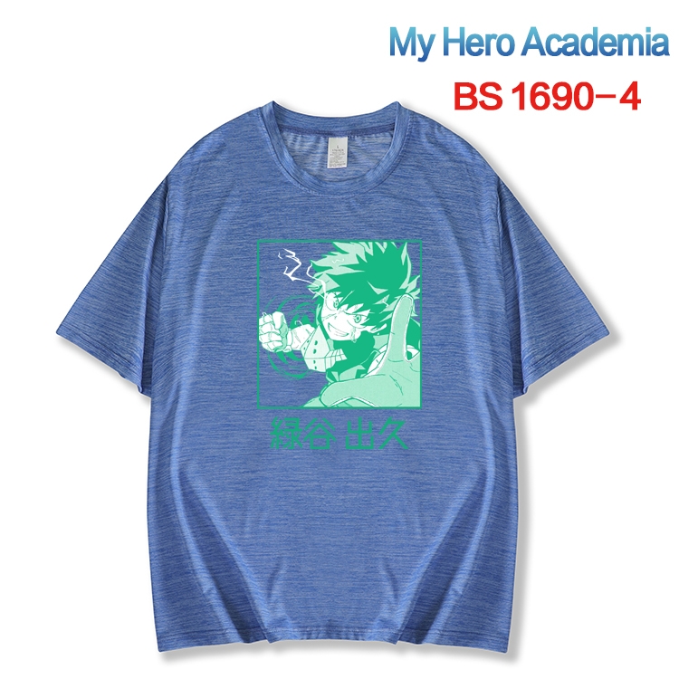 My Hero Academia New ice silk cotton loose and comfortable T-shirt from XS to 5XL  BS-1690-4