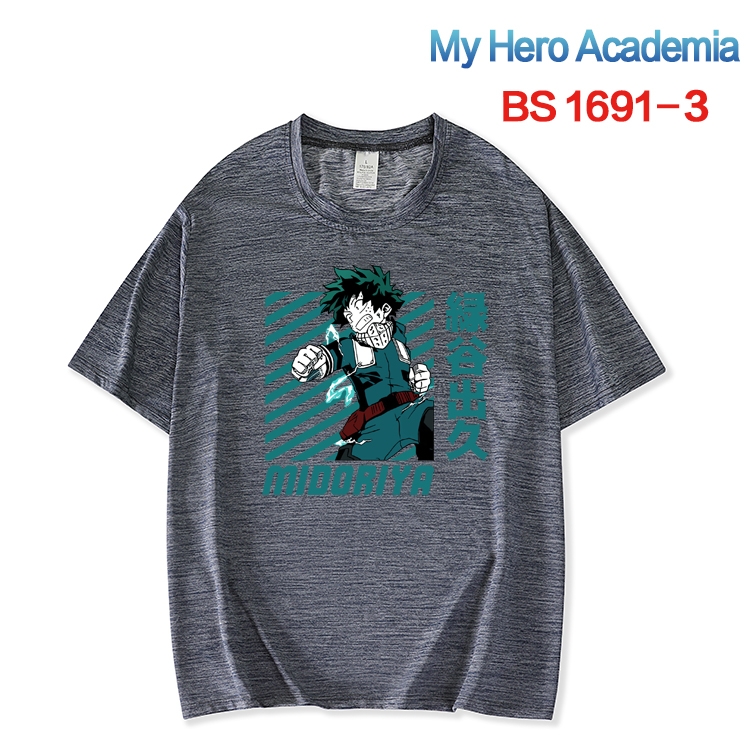 My Hero Academia New ice silk cotton loose and comfortable T-shirt from XS to 5XL BS-1691-3