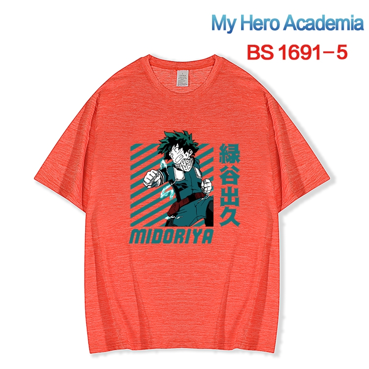 My Hero Academia New ice silk cotton loose and comfortable T-shirt from XS to 5XL BS-1691-5