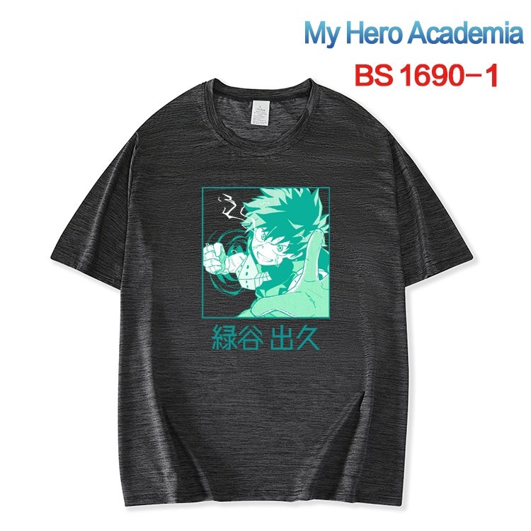 My Hero Academia New ice silk cotton loose and comfortable T-shirt from XS to 5XL  BS-1690-1