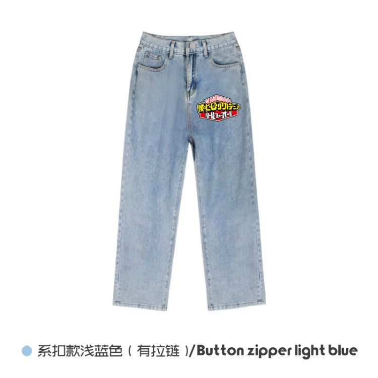 My Hero Academia Elasticated No-Zip Denim Trousers from M to 3XL NZCK03-6