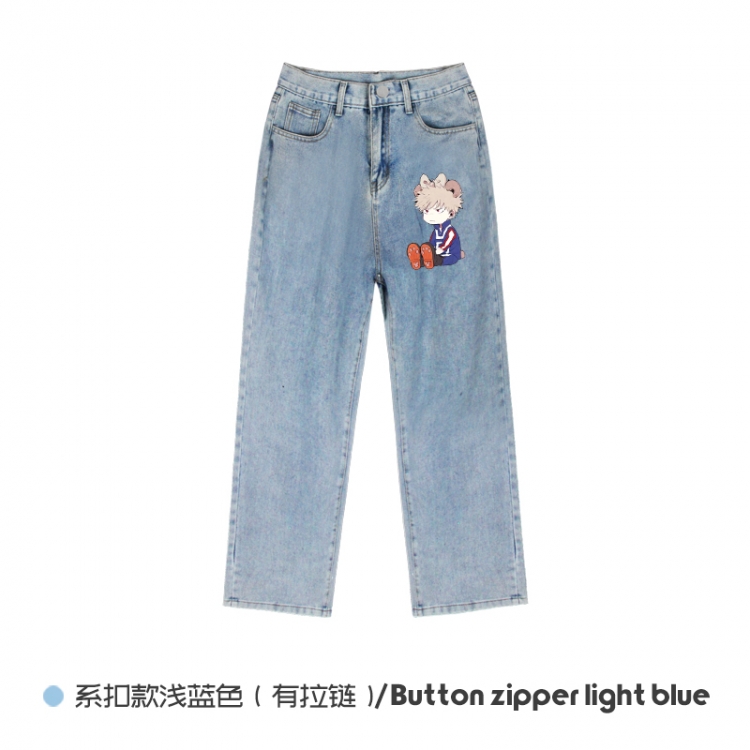My Hero Academia Elasticated No-Zip Denim Trousers from M to 3XL  NZCK03-3