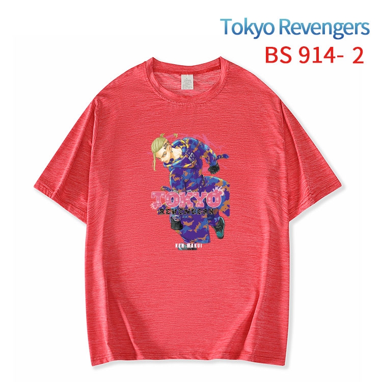 Tokyo Revengers New ice silk cotton loose and comfortable T-shirt from XS to 5XL  BS-914-2