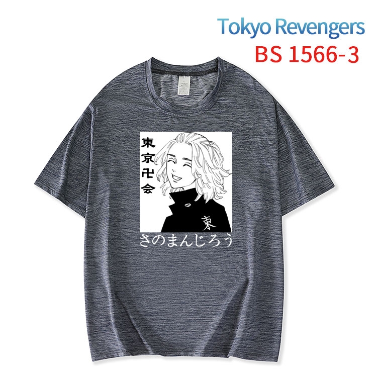 Tokyo Revengers New ice silk cotton loose and comfortable T-shirt from XS to 5XL   BS-1566-3