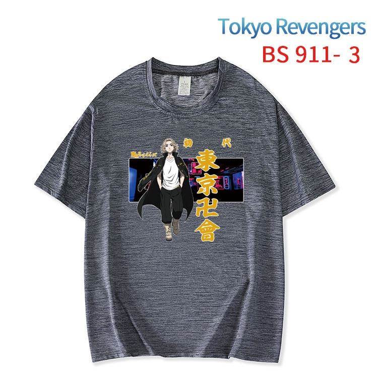 Tokyo Revengers New ice silk cotton loose and comfortable T-shirt from XS to 5XL   BS-911-3