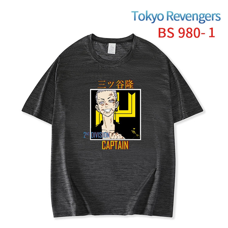 Tokyo Revengers New ice silk cotton loose and comfortable T-shirt from XS to 5XL   BS-980-1