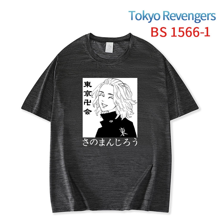 Tokyo Revengers New ice silk cotton loose and comfortable T-shirt from XS to 5XL   BS-1566-1