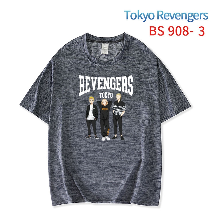 Tokyo Revengers New ice silk cotton loose and comfortable T-shirt from XS to 5XL   BS-908-3