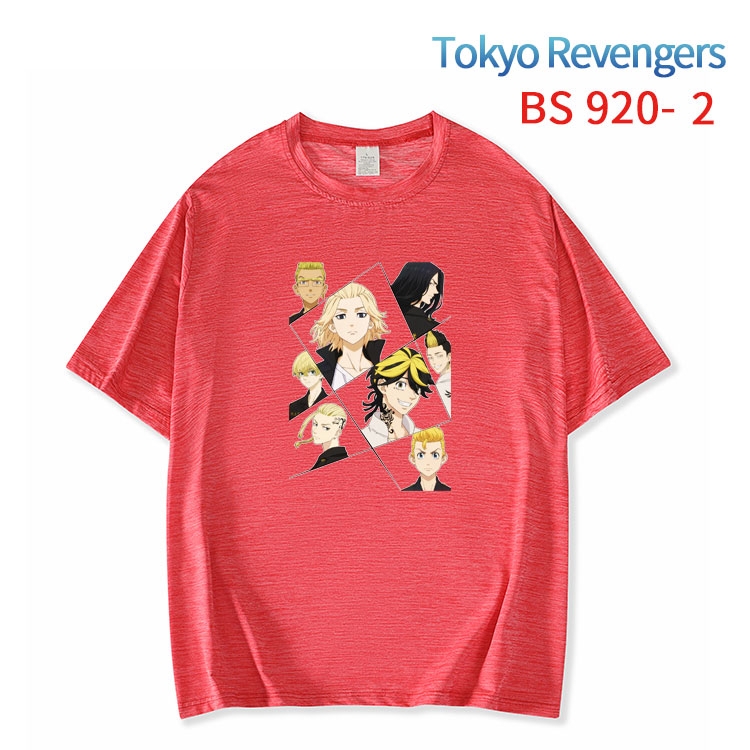 Tokyo Revengers New ice silk cotton loose and comfortable T-shirt from XS to 5XL   BS-920-2